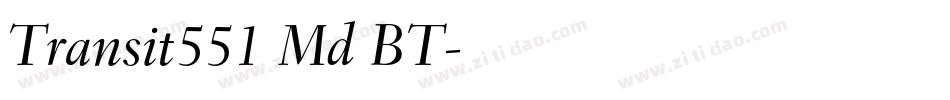 Transit551 Md BT字体转换
